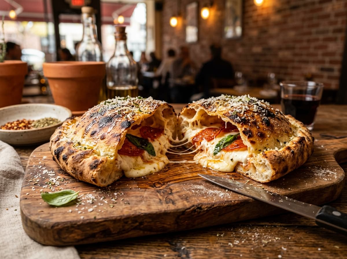 Golden Stuffed Calzone