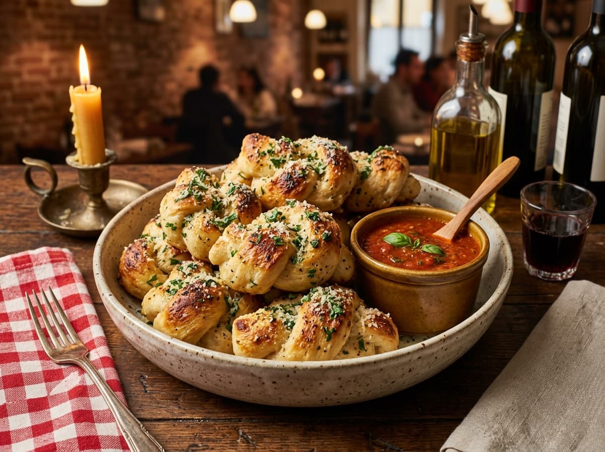 Wood-Fired Garlic Herb Knots